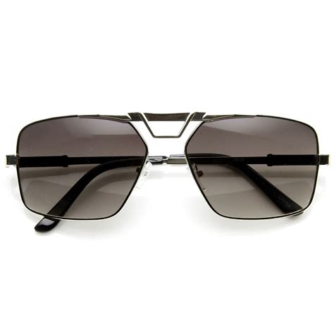 large square aviator sunglasses